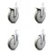 Service Caster 6 Inch Gray Poly Swivel 7/8 Inch Square Stem Caster Total Lock Brakes SCC, 2PK SCC-SQTTL20S614-PPUB-GRY-78-2-S-2 - alternate 1